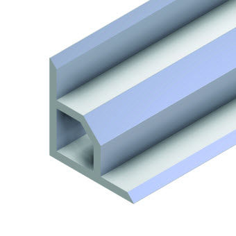 Perfil em alumínio - 20.1011/0 - Minitec - triangular / extrudado / sob medida