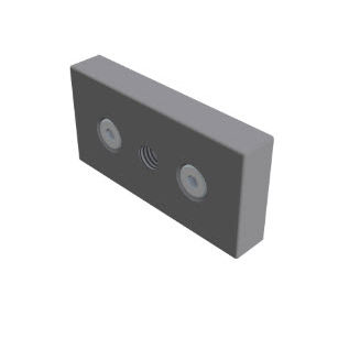 Placa de suporte em alumínio - 21.1039/0 - Minitec