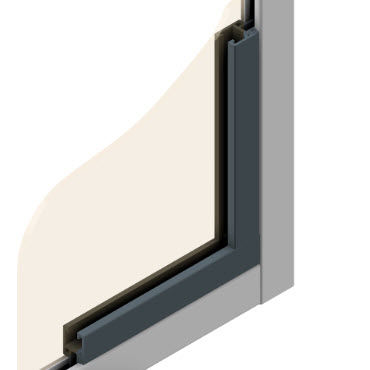 Perfil em material plástico - 22.1107/1 - Minitec - ranhurado / para construção / extrudado