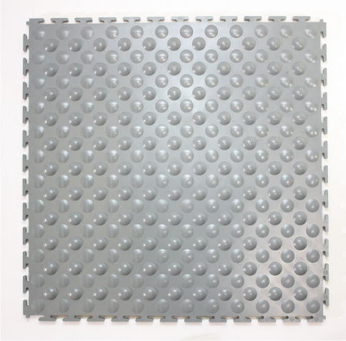 Placa de piso em PVC - Lock-Mat Comfort - ECOLOC PVC Interlocking Floor Tiles - antiderrapante / para garagem / para escritório