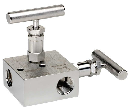 Distribuidor manifold de 2 vias - 2 series - NOSHOK - em aço inoxidável