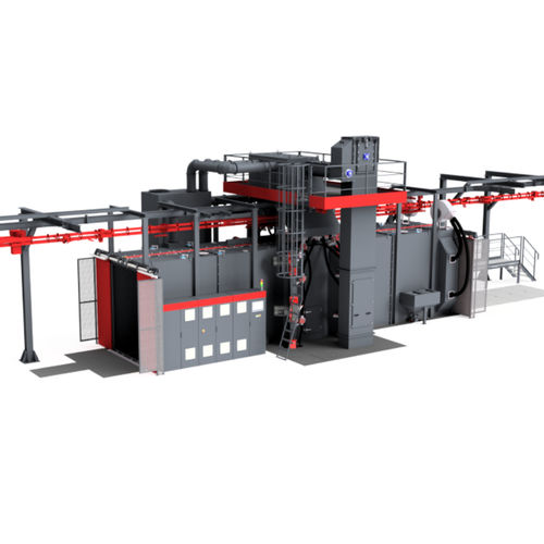 Jateadora de granalha com transportador aéreo - VPP - Gostol TST - de turbina / para metais / automática