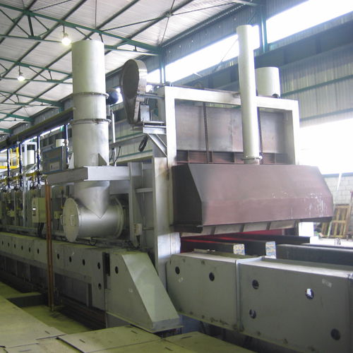 Estufa com esteira transportadora - Sistem Teknik Industrial Furnaces - de rolos / para tratamento térmico / de combustão