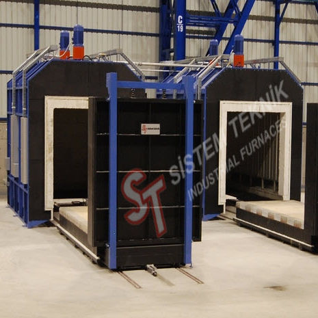 Estufa de soleira móvel - Sistem Teknik Industrial Furnaces - de revenido / elétrica / a gás