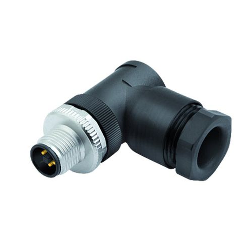 Conector de dados - 813 series - Franz Binder GmbH + Co. Elektrische Bauelemente KG - de alimentação elétrica / cotovelo / macho