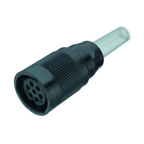 Conector de alimentação elétrica - 690 series - Franz Binder GmbH + Co. Elektrische Bauelemente KG - DIN / circular / fêmea