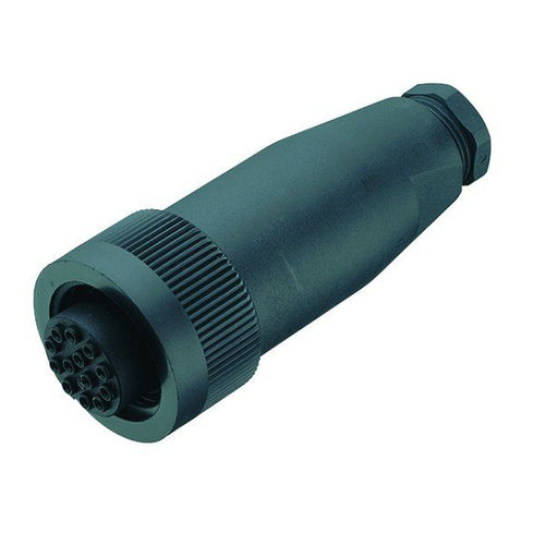 Conector de alimentação elétrica - 694 series - Franz Binder GmbH + Co. Elektrische Bauelemente KG - DIN / circular / fêmea