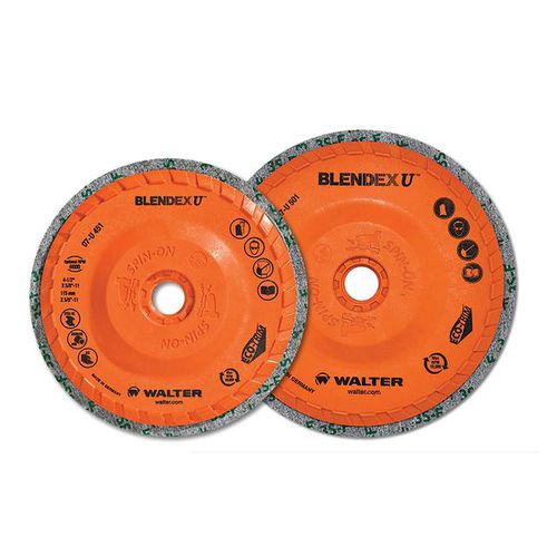 Disco abrasivo para acabamento - BLENDEX U™ - WALTER - para rebarbagem / de limpeza / para aço inoxidável