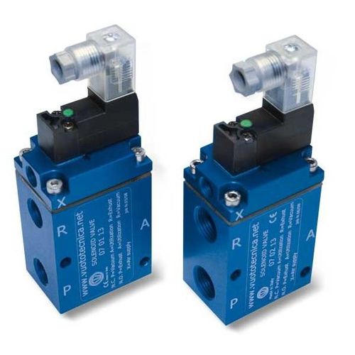 Válvula solenoide de ação indireta - 070x13 series - VUOTOTECNICA - de 3 vias / NF / NO