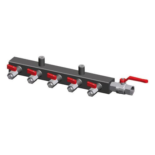 Distribuidor manifold a vácuo - COLL series - VUOTOTECNICA - multivias / em aço pintado / para bomba