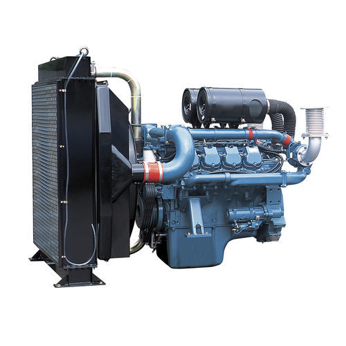 Motor a diesel - P158LE - HD HYUNDAI INFRACORE - de 8 cilindros / turbo / para grupo gerador de energia