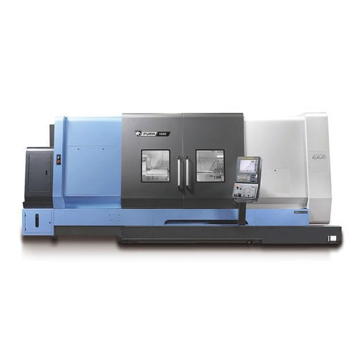 Torno CNC - PUMA 1000 series - DN SOLUTIONS - de 2 eixos / 10 ferramentas / para peças de grandes dimensões