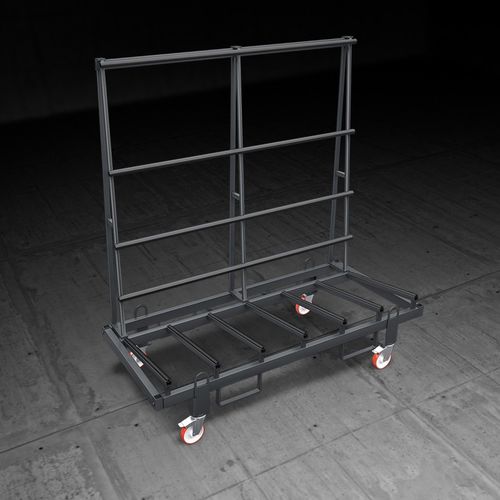 Carrinho auxiliar de montagem - WT 450 - Emmegi Group - em PVC / para transporte de janelas / para portas de abertura