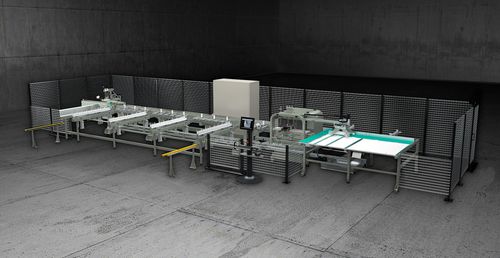 Máquina de corte CNC - V-CUT - Emmegi Group - com faca rotativa / para PVC / para alumínio