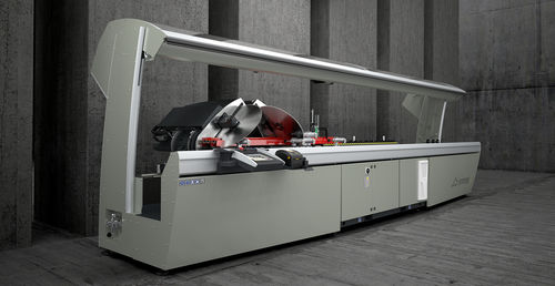 Máquina de corte de duas cabeças para alumínio - PRECISION series - Emmegi Group - para PVC / para perfis / CNC