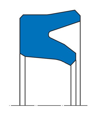 Vedação anel raspador - TM 20 - Simrit - em U / de haste / de simples ação