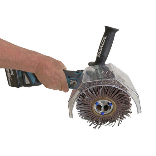 Lixadeira politriz angular - POWERTOOL - Fladder - de mão / elétrica / com escova