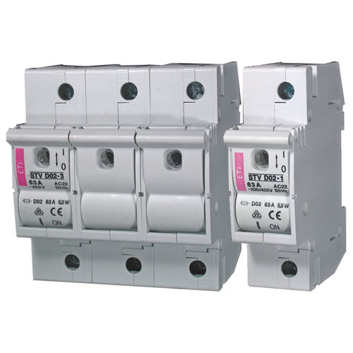 Chave geral de baixa tensão - 002271101 - ETI - com fusíveis tipo D0 / modular / para trilho DIN