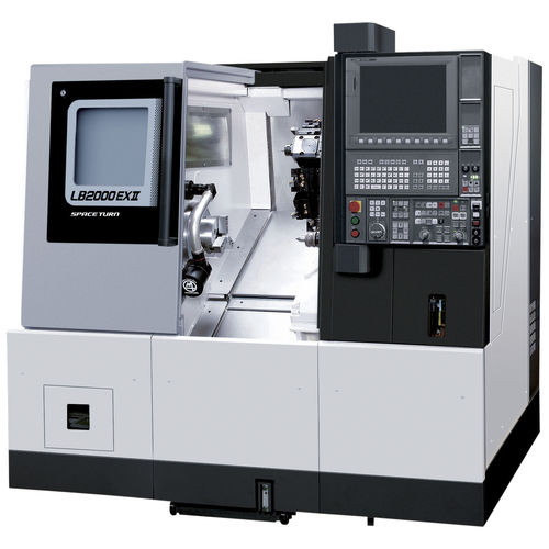 Torno CNC - LB2000 EX II - OKUMA EUROPE GMBH - horizontal / 12 ferramentas / para produção de peças pequenas