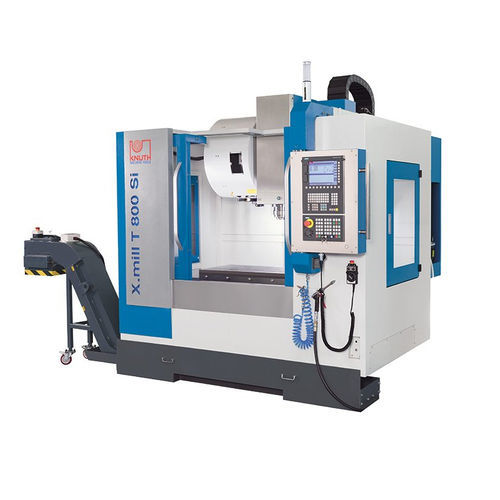 Centro de usinagem CNC de 4 eixos - X.mill T 800 Si  - Knuth Machine Tools - vertical / BT 40 / 24 ferramentas