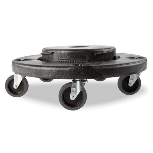 Carro tartaruga porta recipientes - FG264043BLA - Rubbermaid - para serviços pesados / circular