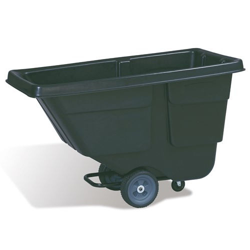 Caçamba basculante para produtos a granel - FG9T1 - Rubbermaid - com rodas / aberta
