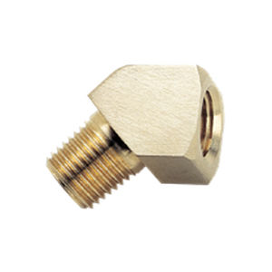 Conexão hidráulica - ELA series - Progressive Components - com rosca / cotovelo de 45° / em latão