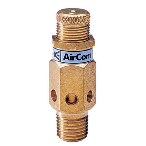 Regulador de contrapressão para ar comprimido - 59-02A series - AirCom Pneumatic - para gás / de pistão / em latão