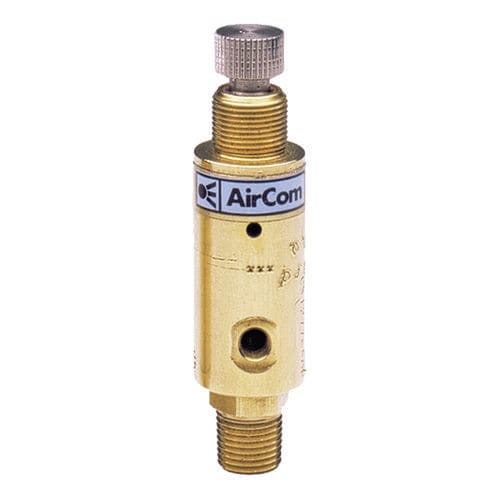 Regulador de pressão para ar comprimido - MAR-1 series - AirCom Pneumatic - de pistão / de simples estágio / em latão