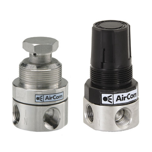 Regulador de pressão para ar comprimido - R364-0 series - AirCom Pneumatic - de diafragma / de simples estágio / em material plástico