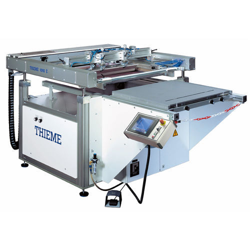 Máquina de serigrafia semiautomática - 1000 E series - THIEME - em cores / com mesa removível / compacta
