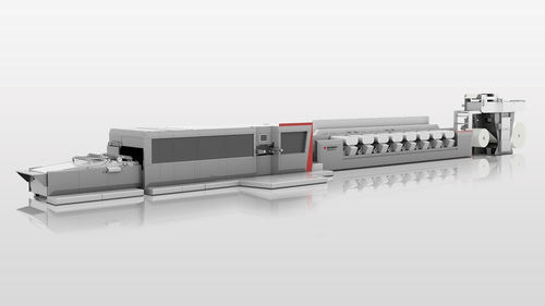 Prensa de impressão de jato de tinta UV - LEMANIC® M6 - BOBST - para papel / para embalagens / em cores
