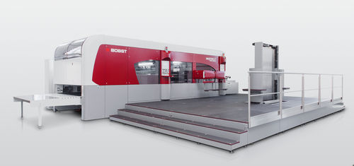 Máquina de corte com saca-bocados - MASTERCUT 1.7 - BOBST - para papel / de barras / para placas