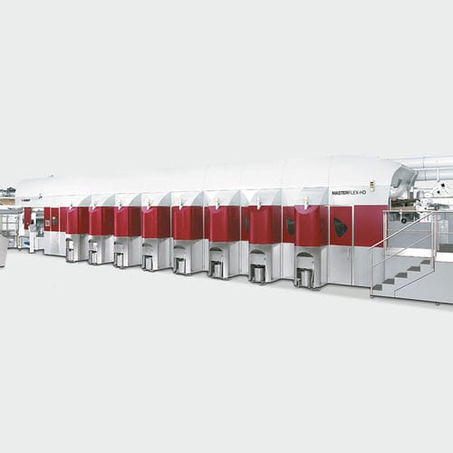 Impressora flexográfica para caixas de papelão - MASTERFLEX-HD - BOBST - para embalagens / com secagem por ar quente / com secagem por UV