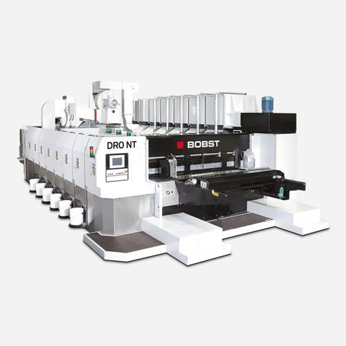 Máquina de corte com saca-bocados - DRO 1628 NT series - BOBST - para papelão / para papel / para embalagens