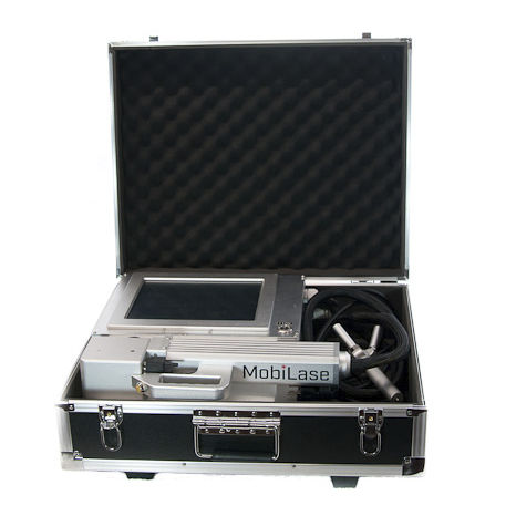Máquina de marcação a laser de fibra - MobiLase - Rocklin Manufacturing - para metais / de materiais plásticos / para aço inoxidável
