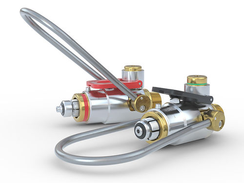 Conexão pneumática - CLICKMATE® TW154 - WEH GmbH Verbindungstechnik - rápida / em latão / em aço inoxidável