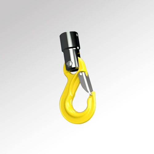 Gancho de elevação - M25x1,5 - Binar Handling AB - articulado / de mola / com trava de segurança
