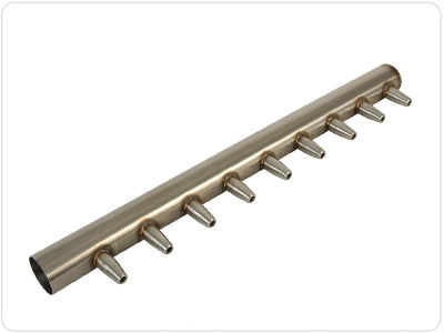 Distribuidor manifold multivias - 30 - 360 cm - Paxton Products - em aço inoxidável / para operações de sopro e secagem / com bocal