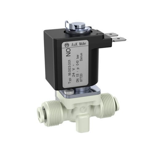 Válvula solenoide de ação direta - 18.00x.001 - A. u. K. Müller - de 2/2 vias / NO / para água potável