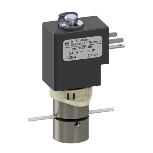 Válvula solenoide servo-assistida - 16.001.116 - A. u. K. Müller - de 2 vias / NF / para produtos alimentares