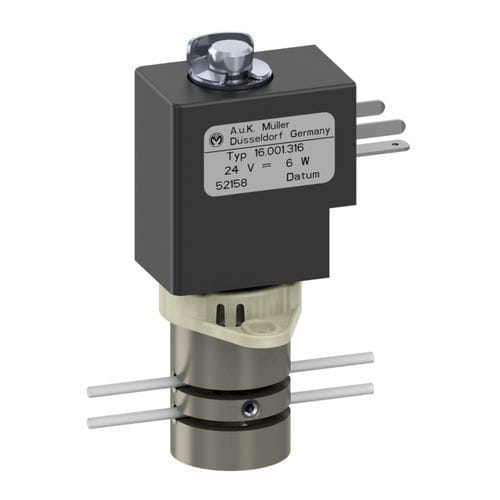 Válvula solenoide servo-assistida - 16.001.316 - A. u. K. Müller - 3/2 vias / NO / NF