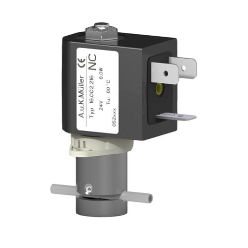 Válvula solenoide servo-assistida - 16.002.216 - A. u. K. Müller - de 2/2 vias / NO / para água