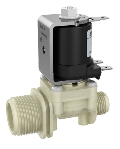 Válvula solenoide servo-assistida - 27.00x.126 - A. u. K. Müller - de 2 vias / NF / para água quente