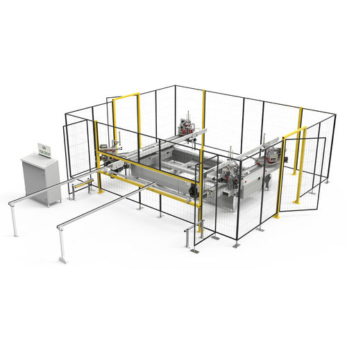Recravadeira de cantos com 4 cabeças - EVER THETA - Fom Industrie Aluminium Working Machinery - para perfis de alumínio / automática / eletro-hidráulica