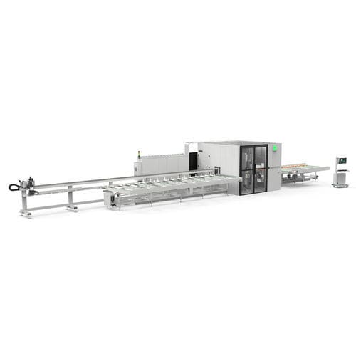 Linha de usinagem e de corte para perfis - LMT 65 - Fom Industrie Aluminium Working Machinery - multifuso / automática / CNC