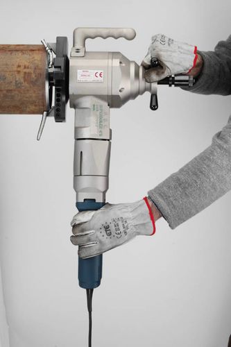 Chanfradeira elétrica - Superboiler T5 series - G.B.C. INDUSTRIAL TOOLS - pneumática / portátil / para extremidades de tubos