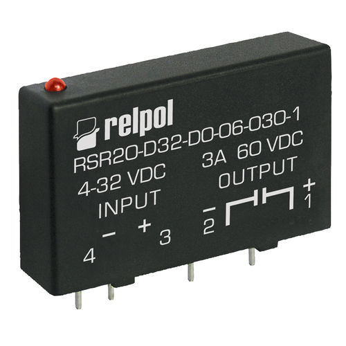 Relé de estado sólido 24 Vcc - RSR20 series - RELPOL - 5 Vcc / 12 Vcc / 32 Vcc