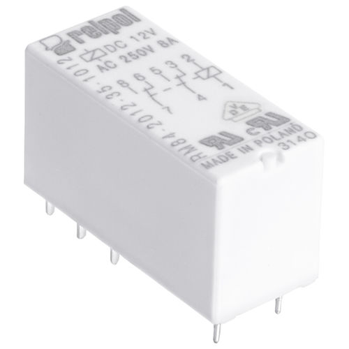 Relé eletromecânico 12 Vcc - RM84 series - RELPOL - 24 Vcc / 6 Vcc / 48 Vcc