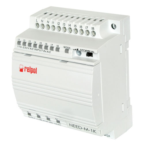 Relé programável em trilho DIN - NEED-11-8-4R series - RELPOL - de 8 E / de 4 S / RS232